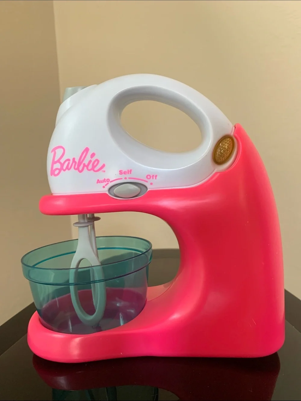 Barbie Pretend Play Kitchen Mixer with Spinning Blades and Mixing Sounds 7”